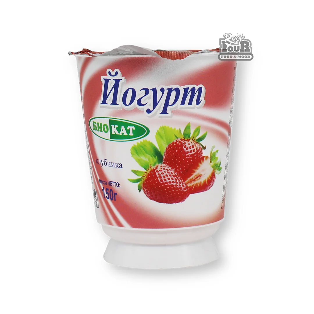 Յոգուրտ «Բիոկաթ» ելակի 7% 150գ